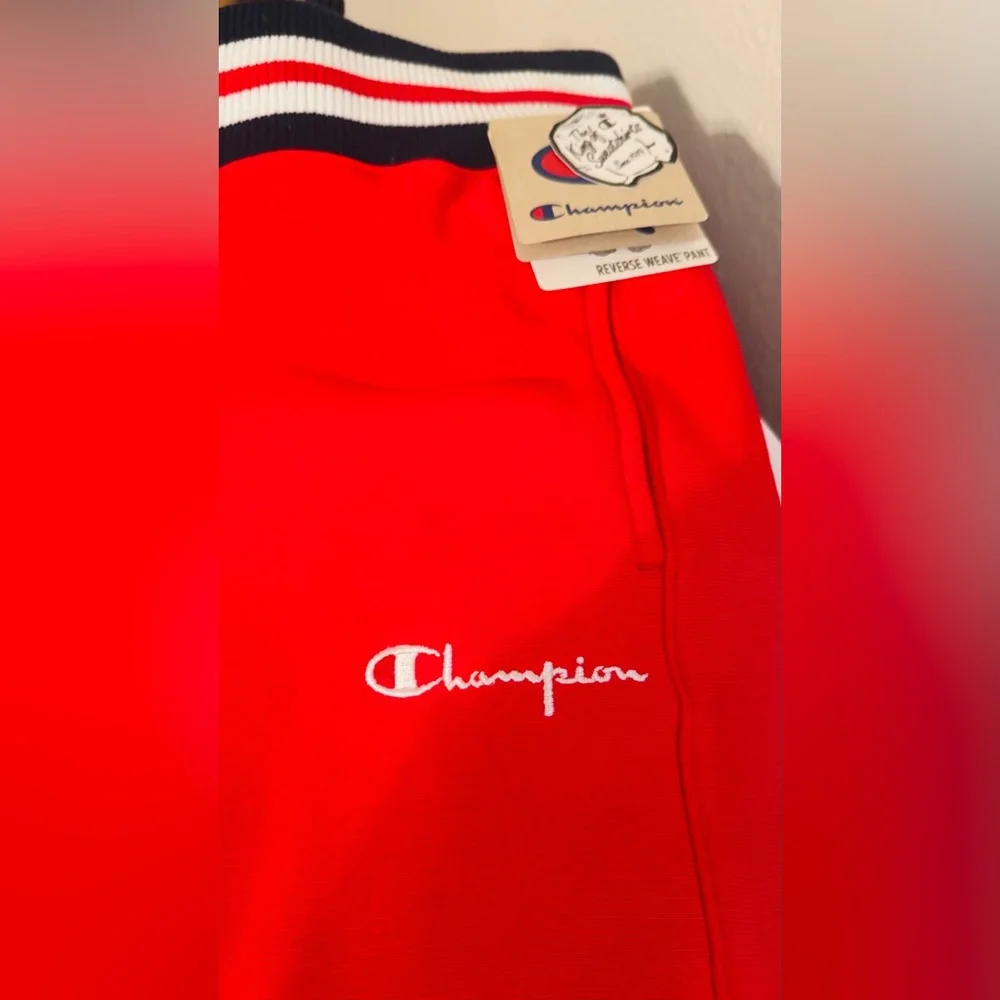 NWT Champion Reverse Weave Pant, Red Fleece, Joggers, Sweatpants, XLarge - Picture 6 of 14